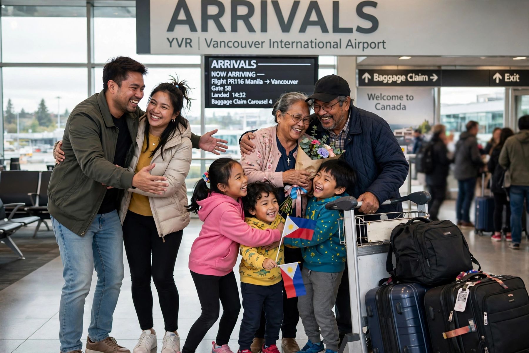 Visitors to Canada